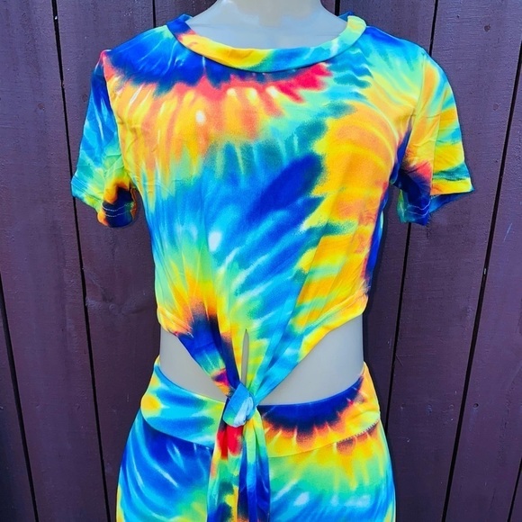 Tye-Dye Matching Set  [Blue Green] - Picture 5 of 10